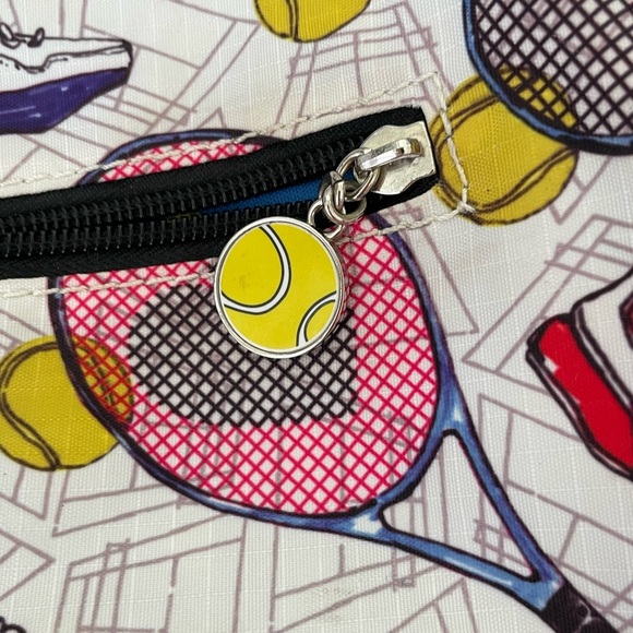 Sydney Love Sport Large Tennis Sport Backpack Racket Holder Pink White Blue - Picture 6 of 14